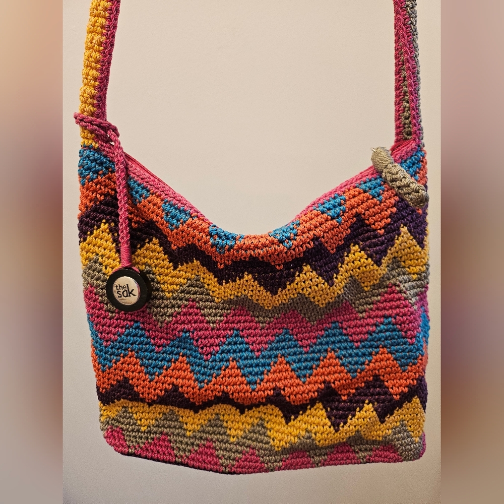 The Sak Rainbow Crochet Shoulder Bag - Picture 7 of 11